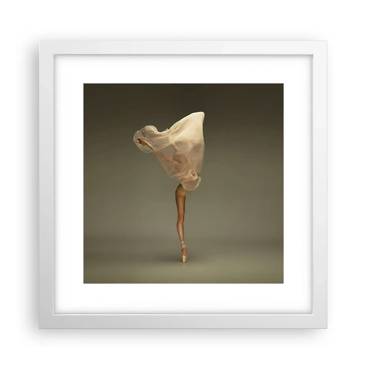 Poster in einem weißen Rahmen - Es wird bald auffliegen - 30x30 cm