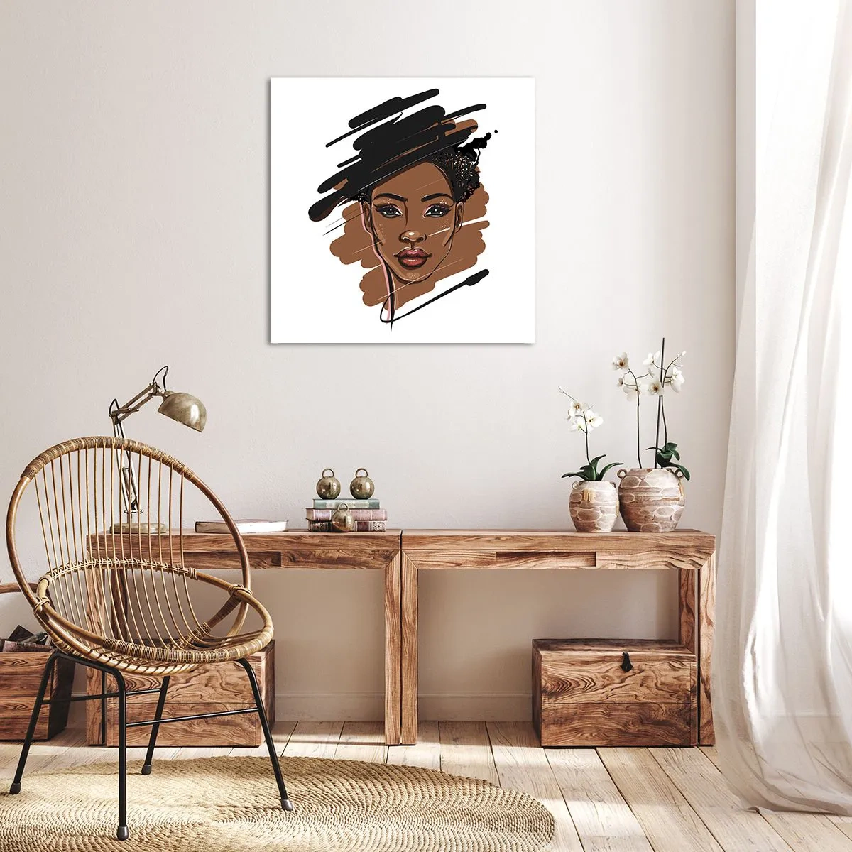 Bild auf Leinwand - Leinwandbild - Süß wie Schokolade - 60x60 cm