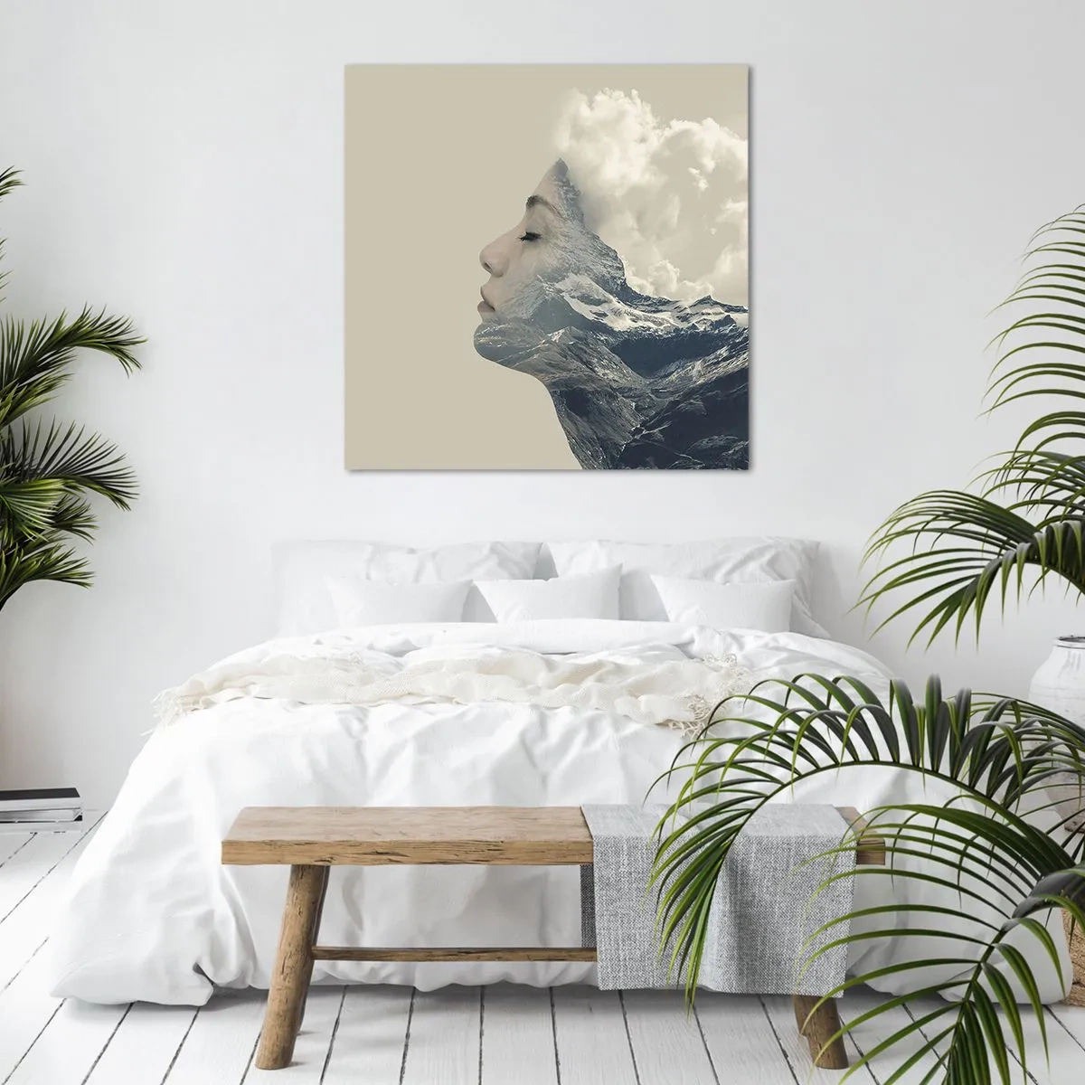 Bild auf Leinwand - Leinwandbild - Die Schönheit der Elemente der Natur - 50x50 cm