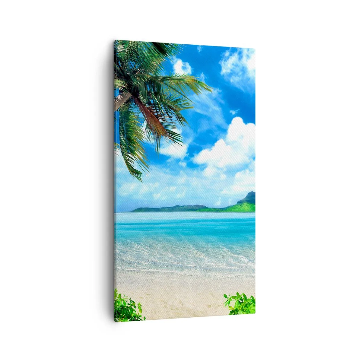 Bild auf Leinwand - Leinwandbild - Das Azurblau der Tropen - 45x80 cm