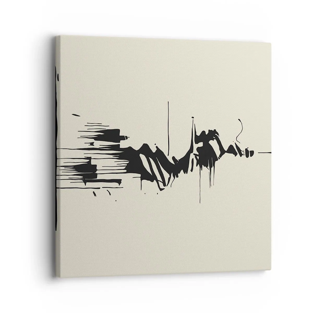 Bild auf Leinwand - Leinwandbild - Hastige Abstraktion - 30x30 cm