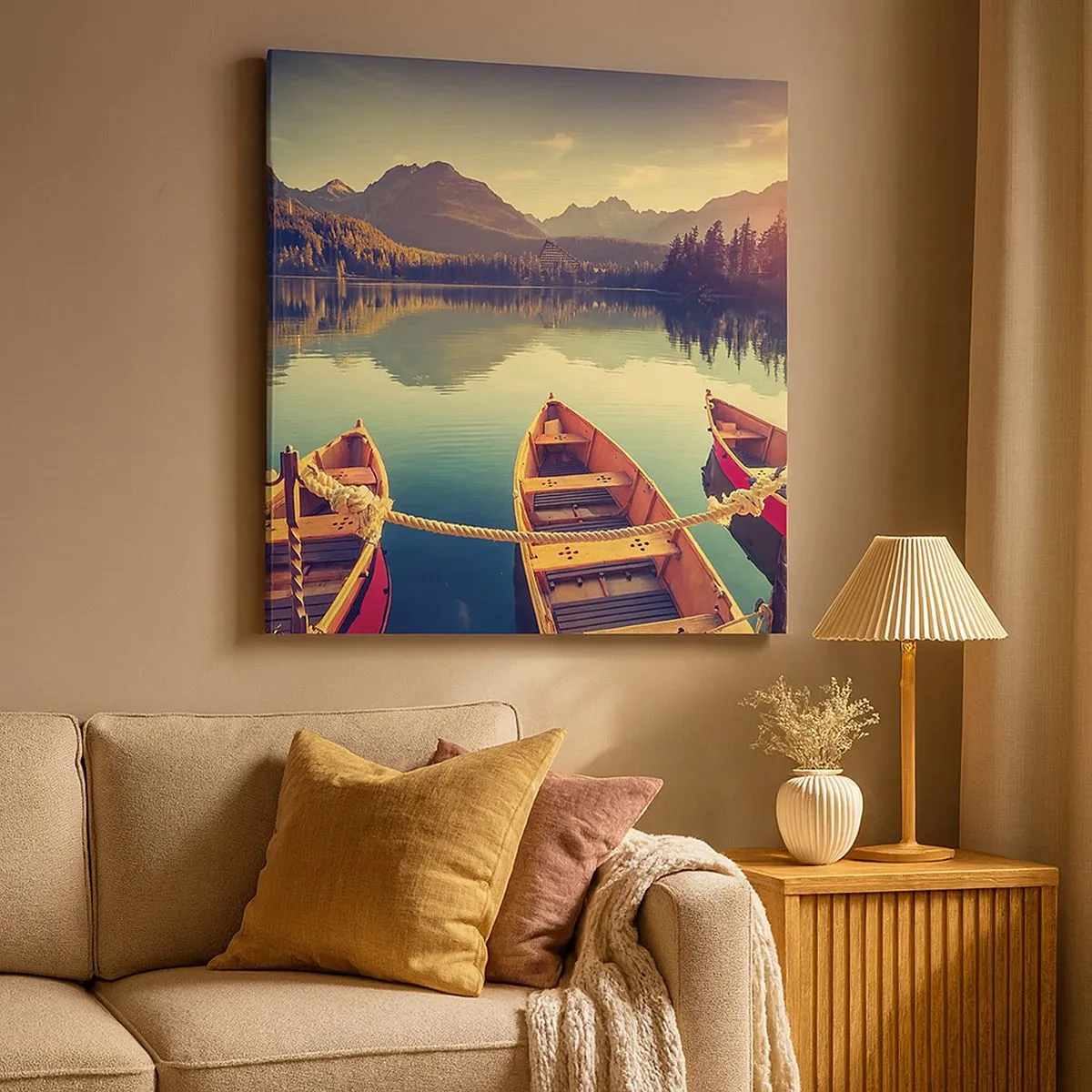 Bild auf Leinwand - Leinwandbild - Lebe nach ihren Gesetzen - 30x30 cm