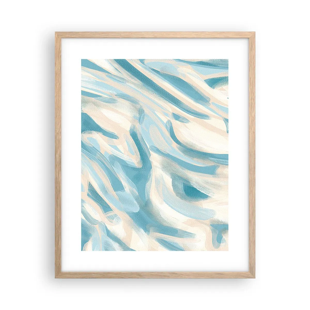 Poster in einem Rahmen aus heller Eiche - Frühlingsbrisen - 40x50 cm