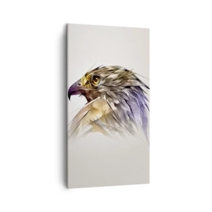 Bild auf Leinwand - Leinwandbild - Porträt eines Kriegers - 45x80 cm