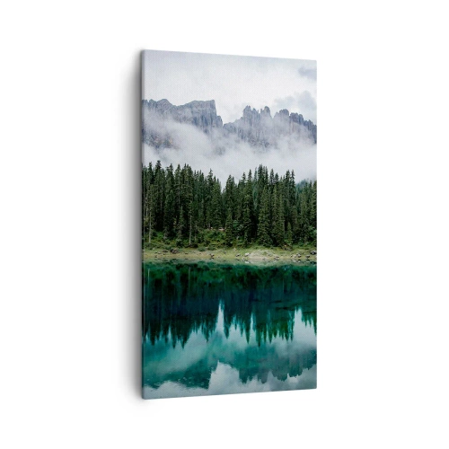 Bild auf Leinwand - Leinwandbild - Leise, leise, lass uns das Trinkwasser nicht wecken ... - 45x80 cm