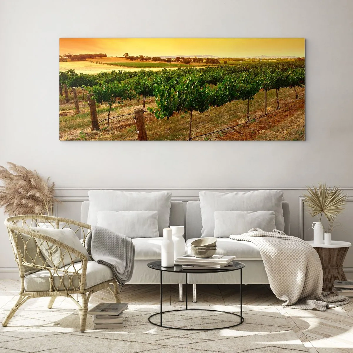 Glasbild - Bild auf glas - Holen Sie sich einen Drink von der Sonne - 100x40 cm