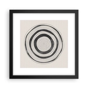 Poster in einem schwarzem Rahmen - Wichtig ist, was dazwischen liegt - 30x30 cm