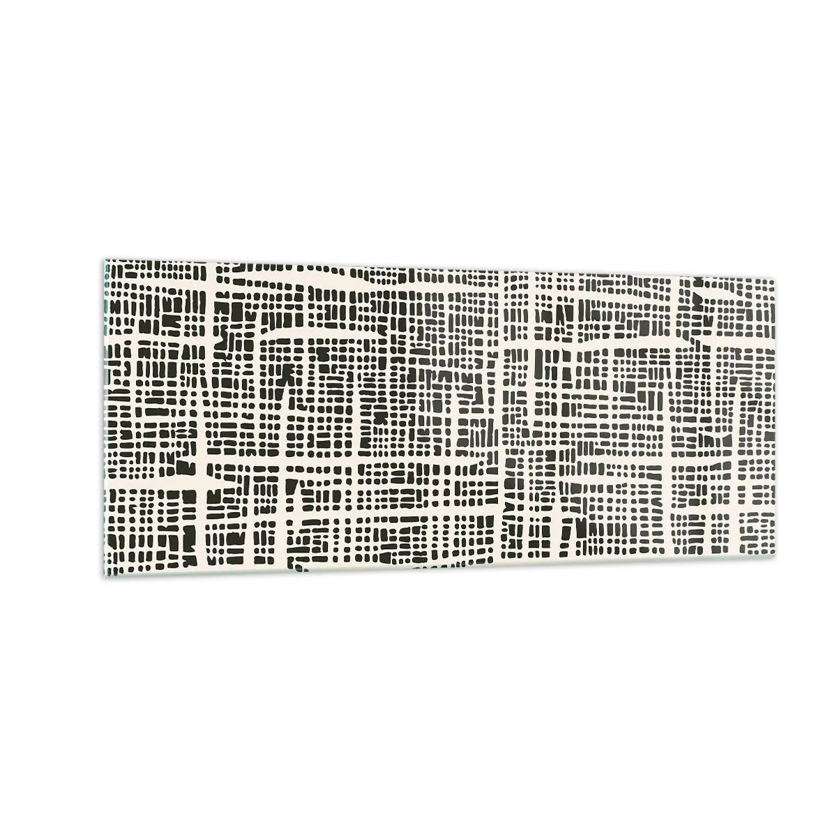 Glasbild - Bild auf glas - Gewebte Komposition - 100x40 cm