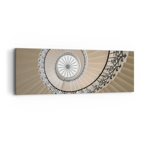 Bild auf Leinwand - Leinwandbild - Im Inneren der Muschel - 90x30 cm