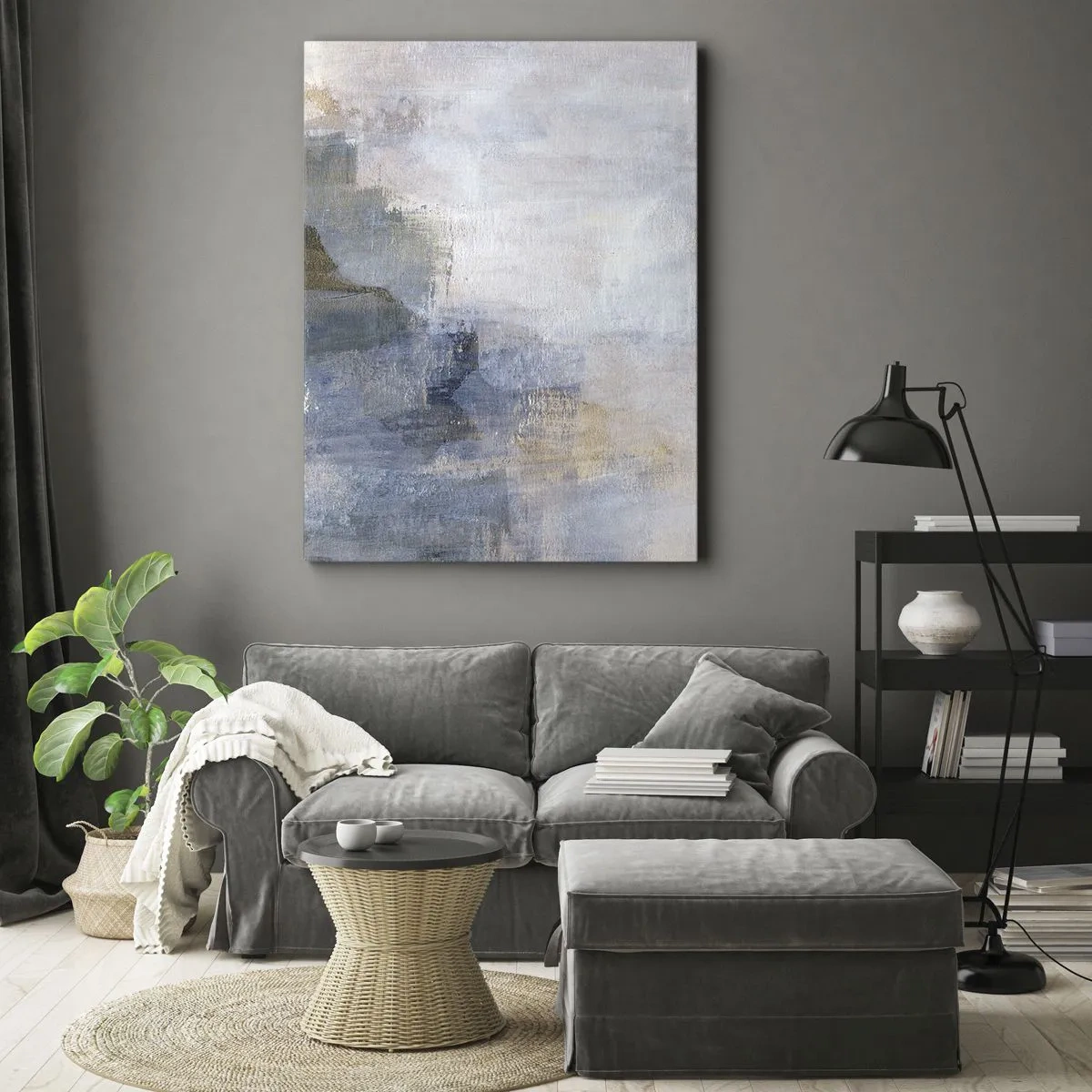 Bild auf Leinwand - Leinwandbild - Farbtöne und Akkorde - 45x80 cm