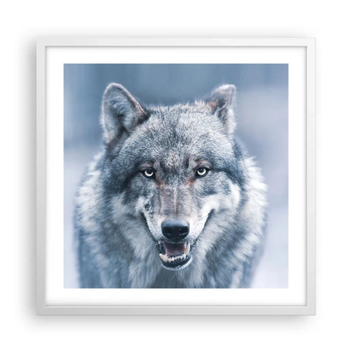 Poster in einem weißen Rahmen - Werden Sie die Herausforderung annehmen? - 50x50 cm