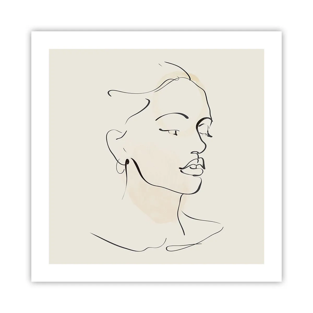 Poster - Eine bestimmte Linie - 50x50 cm