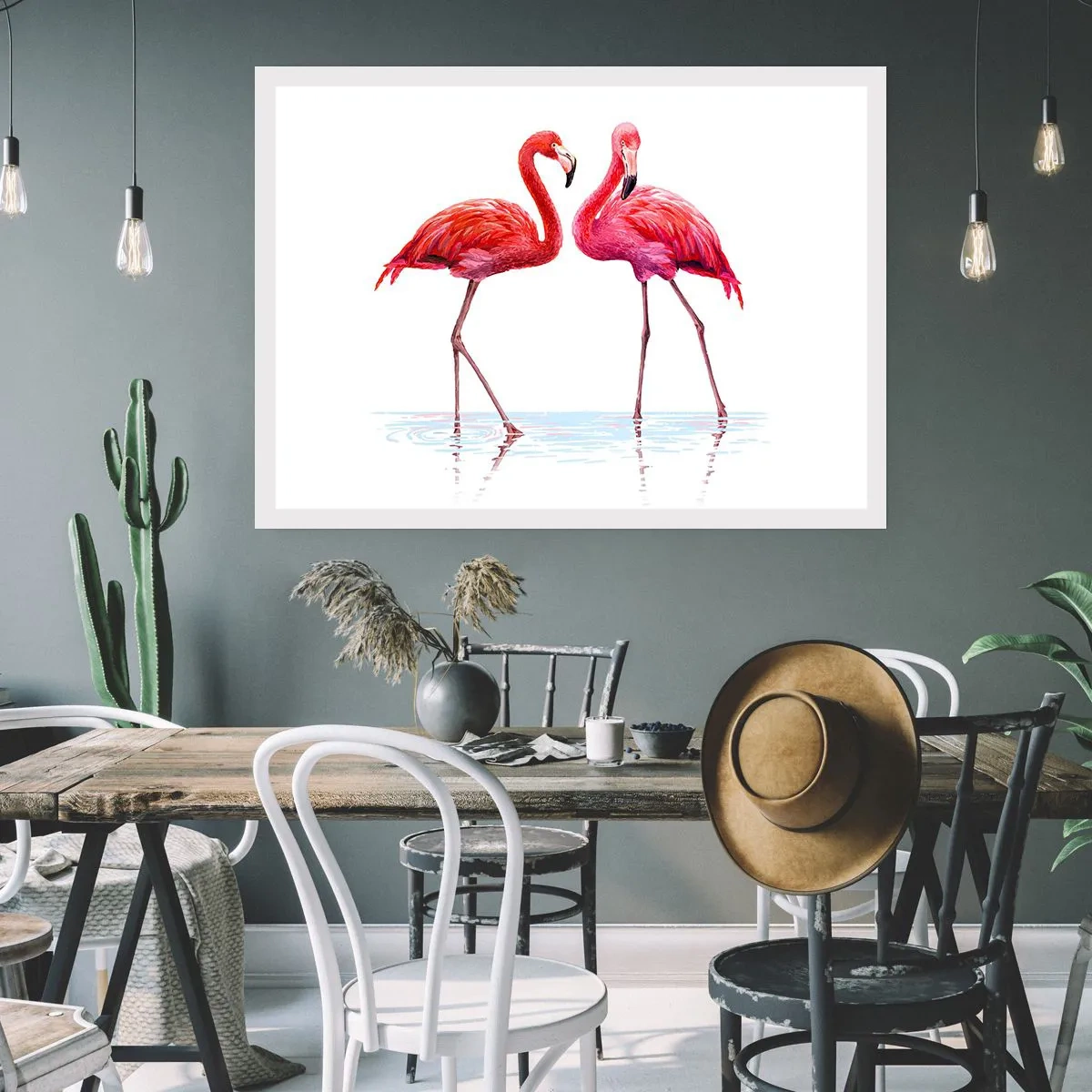 Poster - Rosa randez-vous - 50x40 cm