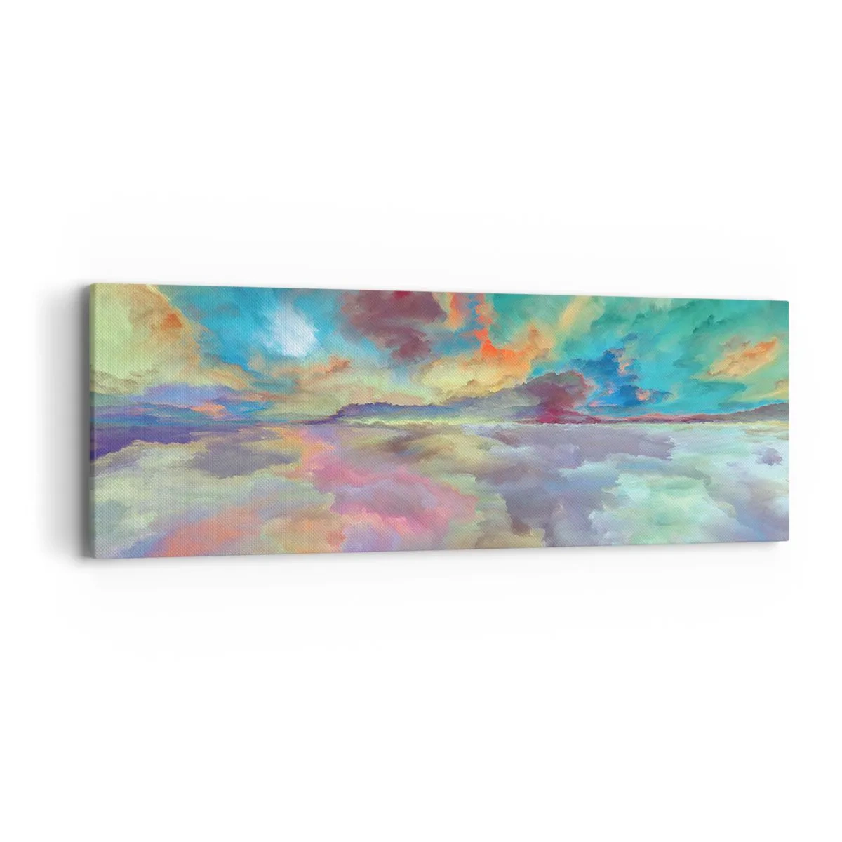 Bild auf Leinwand - Leinwandbild - Zwei Himmel - 90x30 cm