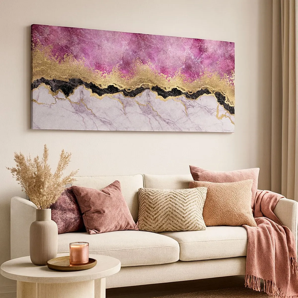 Bild auf Leinwand - Leinwandbild - An der Grenze - 100x40 cm