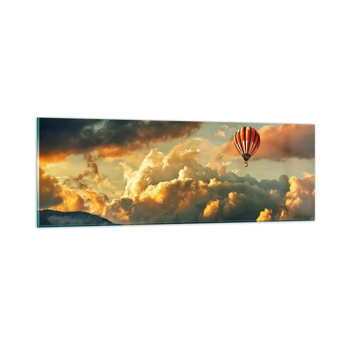 Glasbild - Bild auf glas - Ich fliege, weil ich es will - 90x30 cm