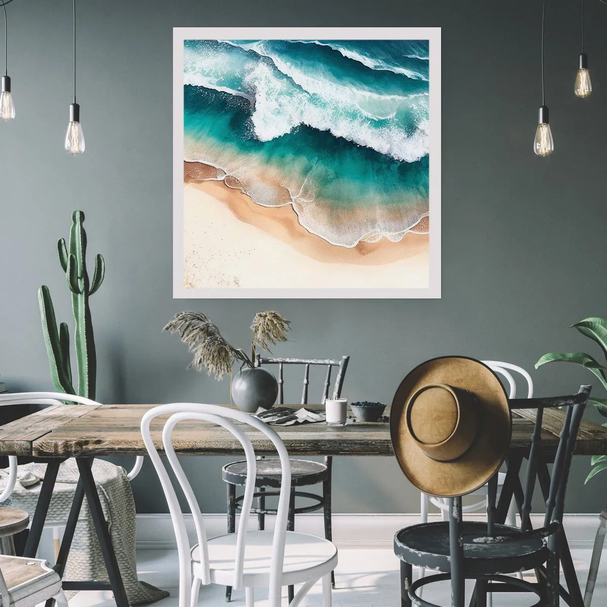 Poster - Das ewige Treffen - 60x60 cm