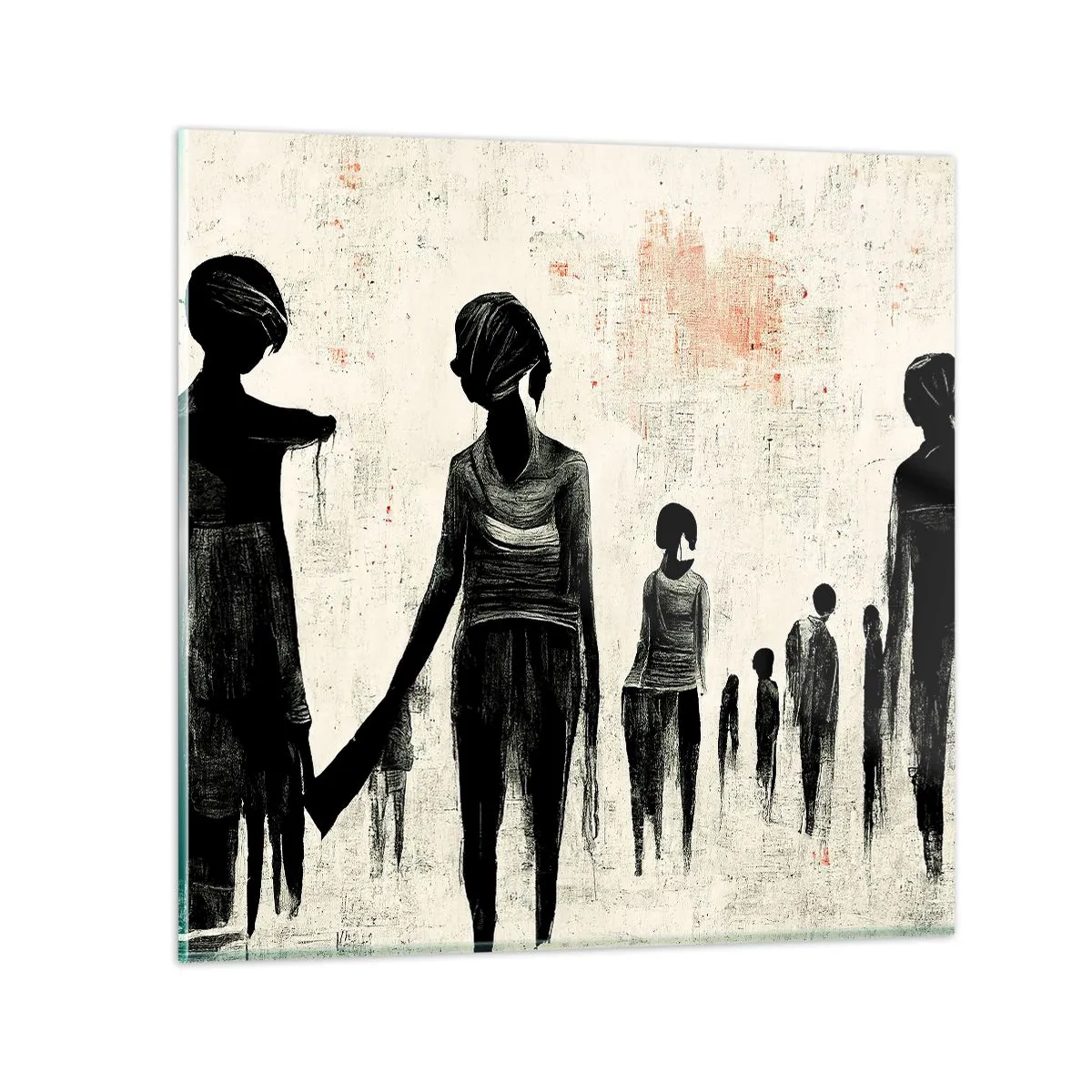 Glasbild - Bild auf glas - Gegen die Einsamkeit - 40x40 cm