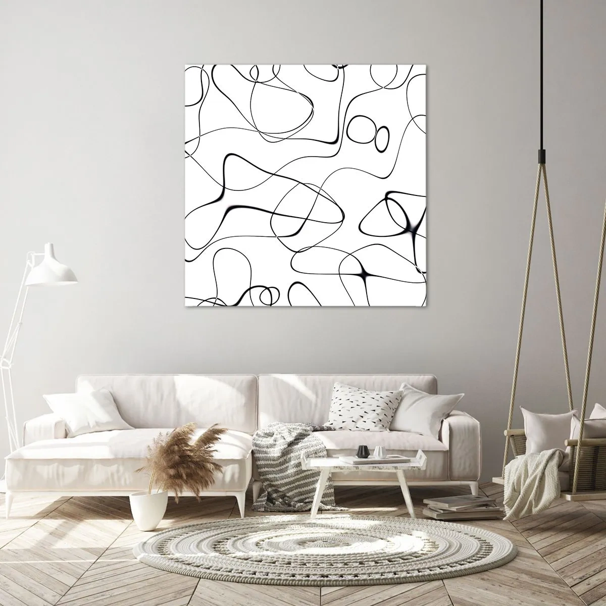 Bild auf Leinwand - Leinwandbild - Lebenswege, Wechselfälle - 70x70 cm