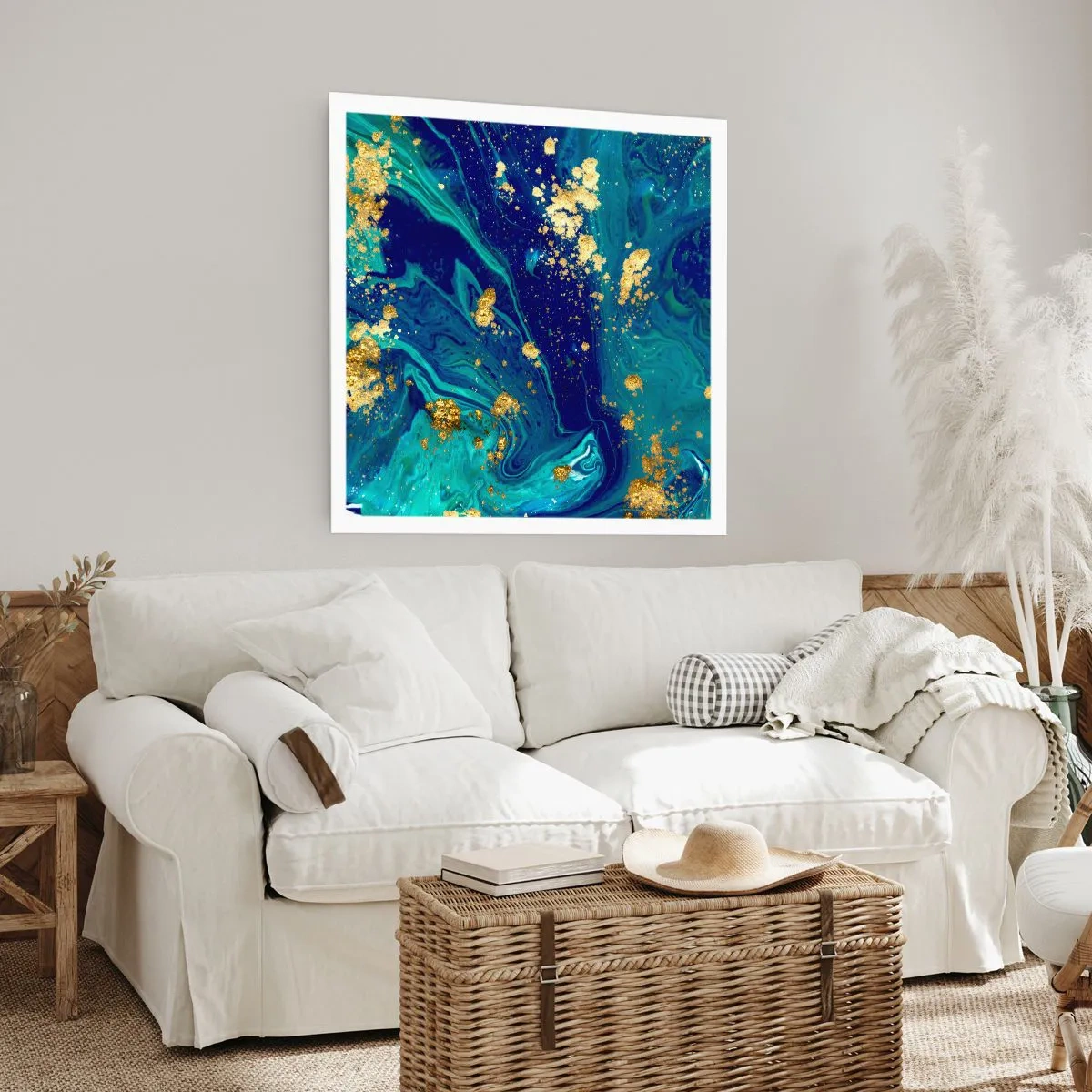 Poster - Die Blütenblätter der Sonne - 60x60 cm