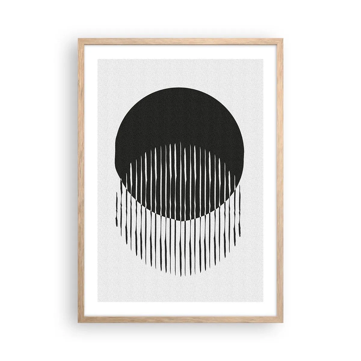 Poster in einem Rahmen aus heller Eiche - Sein Alter Ego - 50x70 cm