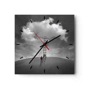 Wanduhr - Glasuhr - Alles ist möglich - 40x40 cm