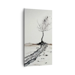 Bild auf Leinwand - Leinwandbild - Wintermelancholie - 65x120 cm