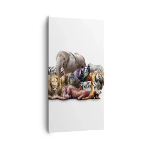 Bild auf Leinwand - Leinwandbild - Afrikanische Familienfotografie - 65x120 cm