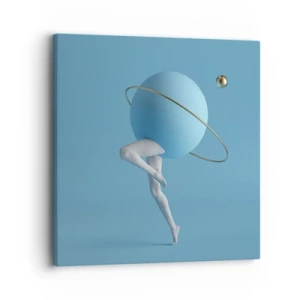 Bild auf Leinwand - Leinwandbild - Und die Planeten spielen verrückt - 30x30 cm