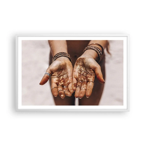 Poster in einem weißen Rahmen - Ein Geschenk für dich - 91x61 cm