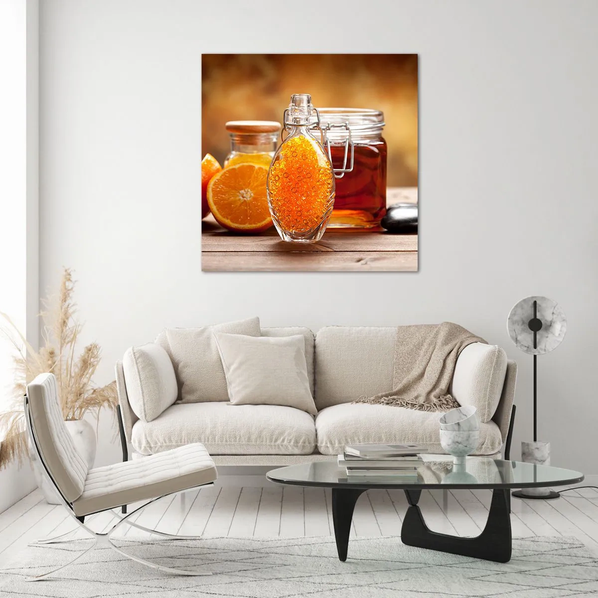Glasbild - Bild auf glas - Sonnige Aromen und Düfte - 30x30 cm