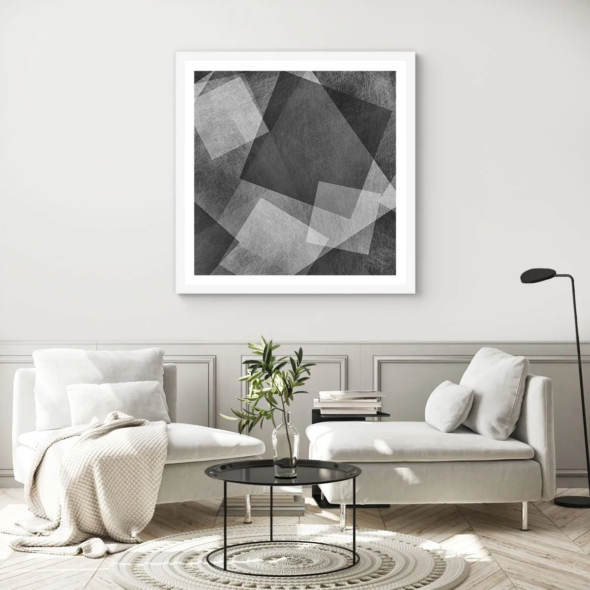 Poster in einem weißen Rahmen - Das ewige Symbol für Beständigkeit und Ordnung - 30x30 cm