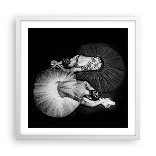 Poster in einem weißen Rahmen - Jin und Jang – perfekte Balance - 50x50 cm