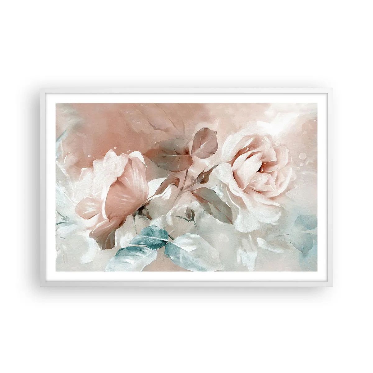 Poster in einem weißen Rahmen - Geist der Romantik - 91x61 cm