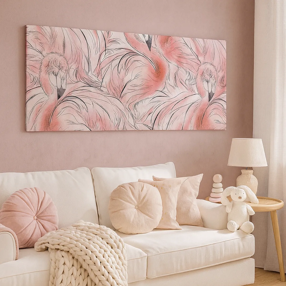 Bild auf Leinwand - Leinwandbild - Bird Corps de Ballet - 30x30 cm