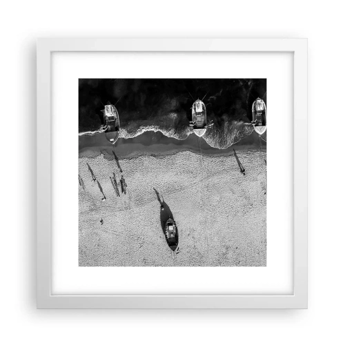 Poster in einem weißen Rahmen - Immer noch am Ufer… - 30x30 cm