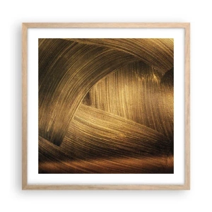Poster in einem Rahmen aus heller Eiche - In einem goldenen Labyrinth - 50x50 cm