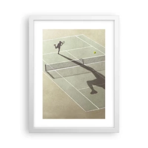 Poster in einem weißen Rahmen - Überwinde dich selbst - 30x40 cm
