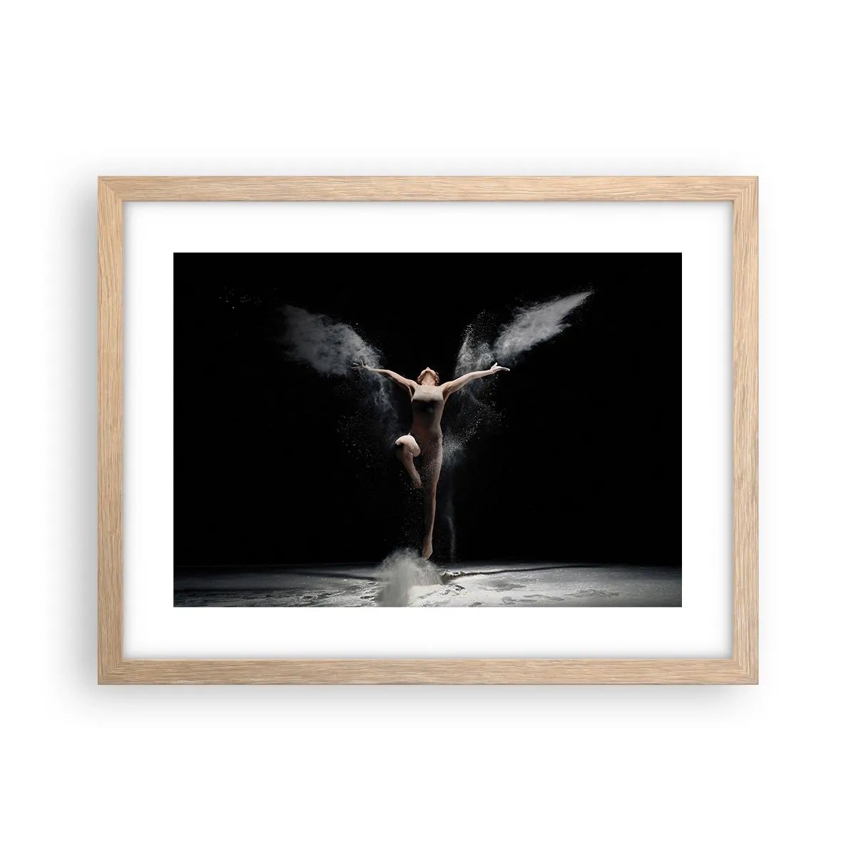 Poster in einem Rahmen aus heller Eiche - Elfen existieren - 40x30 cm