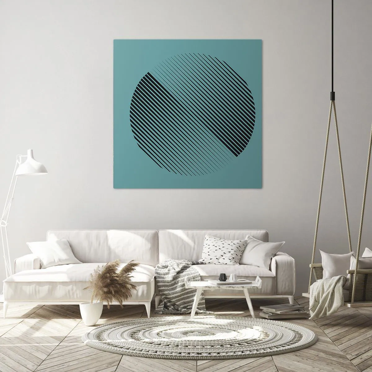 Bild auf Leinwand - Leinwandbild - Kreis – eine geometrische Variante - 70x70 cm