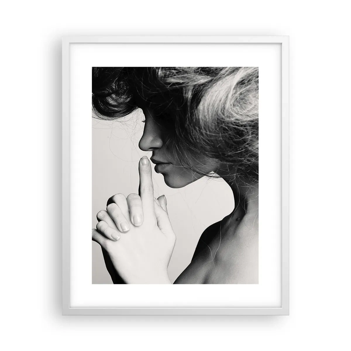Poster in einem weißen Rahmen - Auf sich selbst hören - 40x50 cm