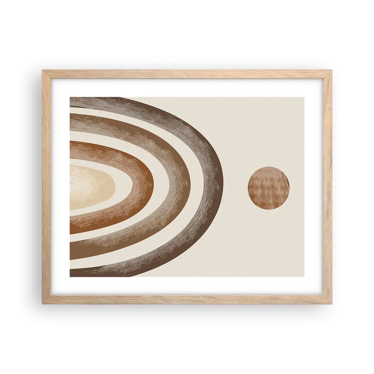 Poster in einem Rahmen aus heller Eiche - In einer weit entfernten Galaxie - 50x40 cm