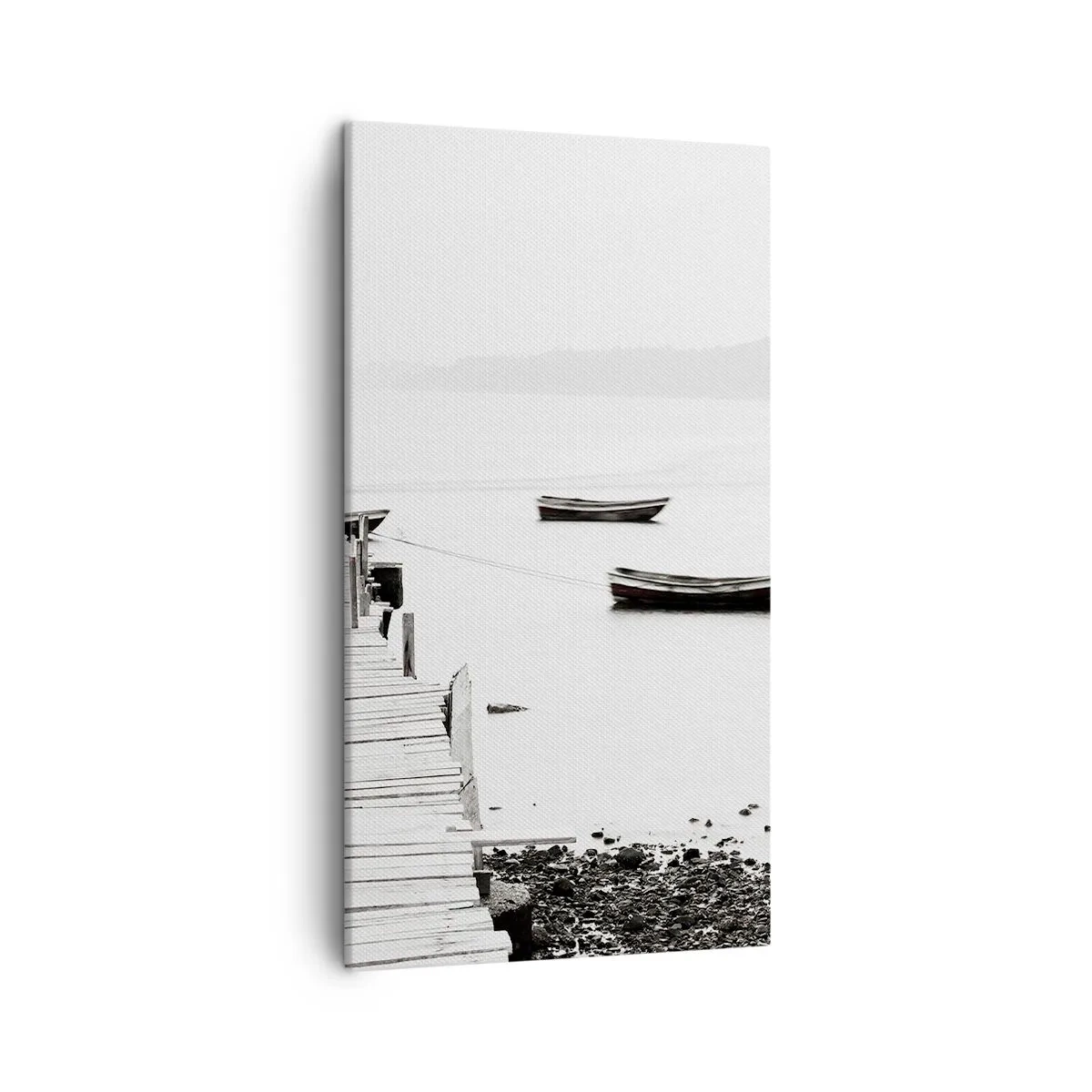 Bild auf Leinwand - Leinwandbild - Ruhig und sauber über dem Wasser - 45x80 cm