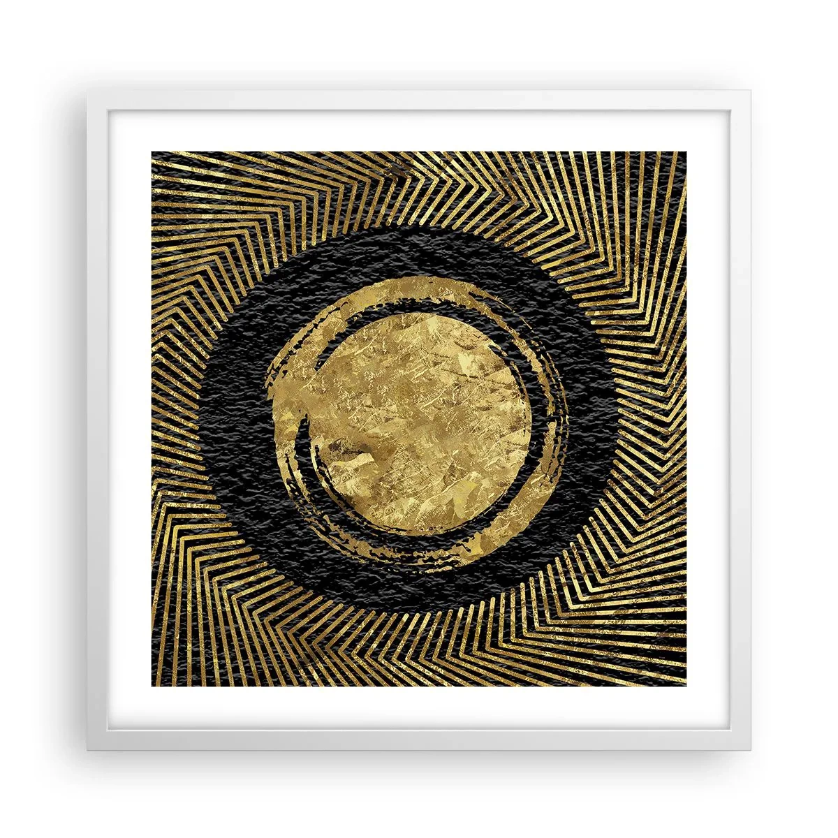 Poster in einem weißen Rahmen - Glamour-Komposition - 50x50 cm