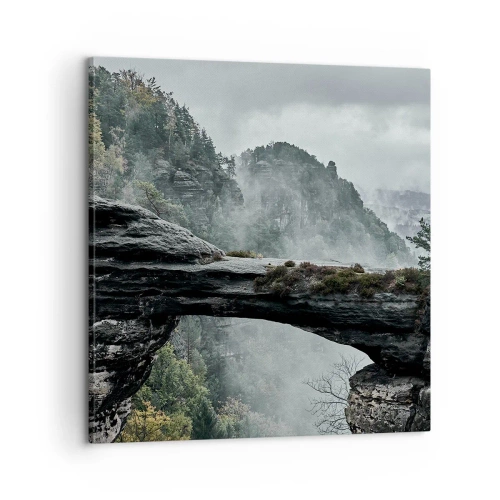 Bild auf Leinwand - Leinwandbild - Abenteuer beginnt gleich - 60x60 cm