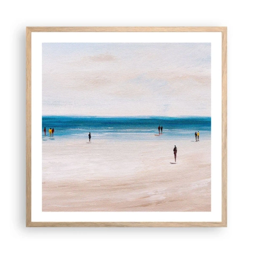 Poster in einem Rahmen aus heller Eiche - Natürliches Bedürfnis - 60x60 cm