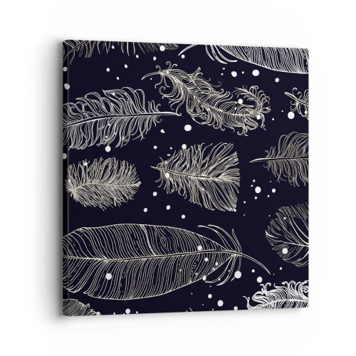 Bild auf Leinwand - Leinwandbild - Gefiederte Spitze - 30x30 cm