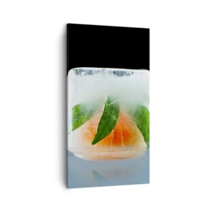 Bild auf Leinwand - Leinwandbild - Frisch und kühl - 45x80 cm
