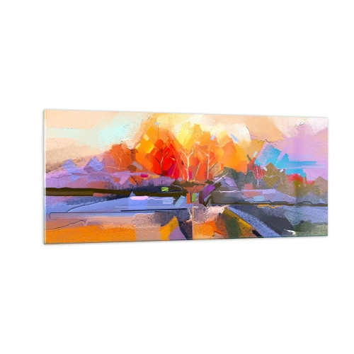 Glasbild - Bild auf glas - Der Herbst ist geworden - 100x40 cm