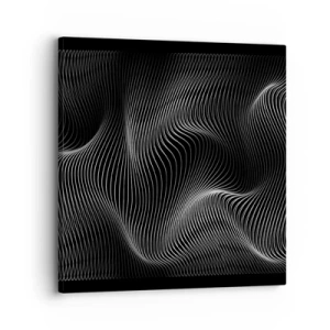 Bild auf Leinwand - Leinwandbild - Lichttanz im Raum - 30x30 cm